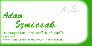 adam szmicsak business card